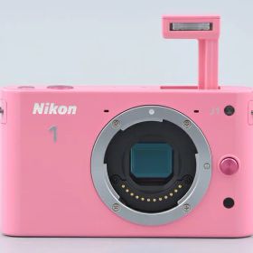 【中古】Nikon ニコン 1 J1 ピンク ミラーレス一眼カメラ シャッター回数僅少