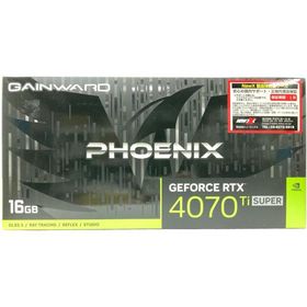 中古 グラフィックボード Gainward GeForce RTX 4070 Ti SUPER Phoenix NED47TS019T21043X リファービッシュ品/RTX4070Ti Super/16GB/GDDR6X/HDMIx1 DPx3