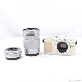 〔中古〕OLYMPUS(オリンパス) PEN Lite E-PL7 EZダブルズームキット ホワイト〔198-ud〕