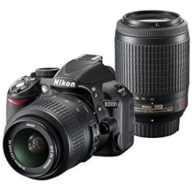 【中古】(非常に良い)Nikon デジタル一眼レフカメラ D3100 200mmダブルズームキットD3100WZ200