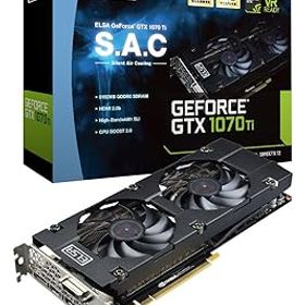 【中古】ELSA GeForce GTX 1070 Ti 8GB S.A.C グラフィックスボード VD6507 GD1070-8GERTS