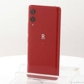 〔中古〕楽天 Rakuten Hand 64GB クリムゾンレッド P710 楽天 SIMフリー〔198-ud〕