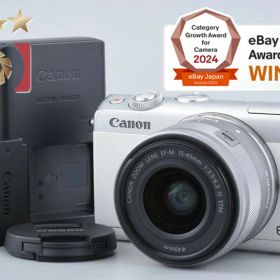 【中古】Canon キヤノン EOS M100 EF-M 15-45 IS STM レンズキット ホワイト