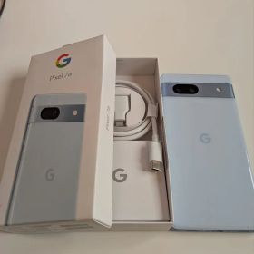 美品Google Pixel 7a Sea水色 ケース付き付属品あり