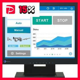 EIZO 38cm(15.0)型タッチパネル装着カラー液晶モニター DuraVision FDX1502T-Tブラック FDX1502T-TBK
