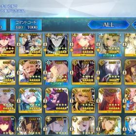 FGO引退垢(人権サポ完備、モルガン他全強化済鯖有、全所持鯖最終...