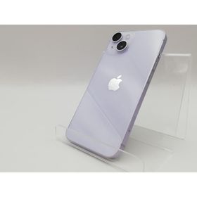 【中古】Apple au 【SIMフリー】 iPhone 14 128GB パープル MPUY3J/A【川崎駅前】保証期間１ヶ月【ランクB】