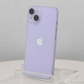 〔中古〕Apple(アップル) iPhone14 128GB パープル MPUY3J／A SIMフリー〔305-ud〕
