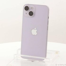 〔中古〕Apple(アップル) iPhone14 128GB パープル MPUY3J／A SIMフリー〔349-ud〕