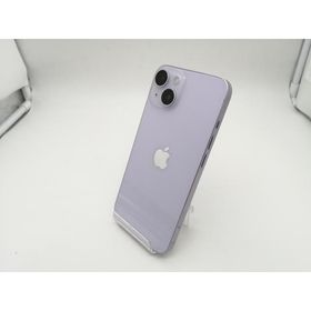 【中古】Apple au 【SIMフリー】 iPhone 14 128GB パープル MPUY3J/A【なんば】保証期間１ヶ月【ランクA】