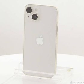 〔中古〕Apple(アップル) iPhone14 128GB スターライト MPUQ3J／A SIMフリー〔305-ud〕