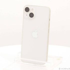 〔中古〕Apple(アップル) iPhone14 128GB スターライト MPUQ3J／A SIMフリー〔371-ud〕