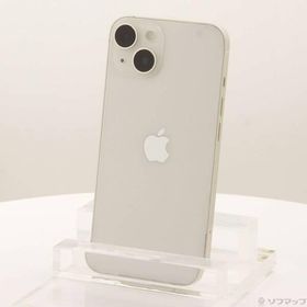 〔中古〕Apple(アップル) iPhone14 128GB スターライト MPUQ3J／A SIMフリー〔371-ud〕