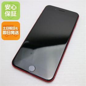 アイフォーン(iPhone)の新品同様 SIMフリー iPhone8 PLUS 64GB レッド 白ロム M555(スマートフォン本体)