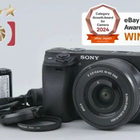 【中古】SONY ソニー α6400 ILCE-6400L ブラック パワーズームレンズキット シャッター回数僅少