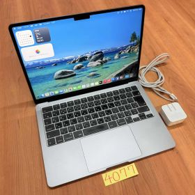 【動作確認済み】 MacBook air 13インチ 2022 アップル Apple M2 24GB 512GB 動画編集可能 カメラ内蔵 ノートPC ノートパソコン SSD搭載 macOSインストール済み 【4077】
