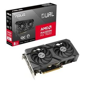 ASUS Dual Radeon RX 7600 EVO OC Edition 8GB GDDR6 ビデオカード/DUA 送料無料