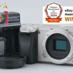 【中古】SONY ソニー α6000 ILCE-6000 シルバー ミラーレス一眼カメラ 多言語対応