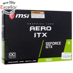 エムエスアイ(msi)のMSI製グラボ GeForce GTX 1660 AERO ITX 6G OC PCIExp 6GB 元箱あり(PCパーツ)