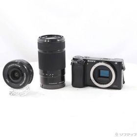 〔中古〕SONY(ソニー) α6000 ILCE-6000Y ブラック ダブルズームレンズキット〔198-ud〕