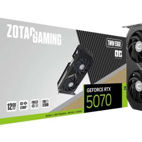 Synology ZOTAC GAMING GeForce RTX 5070 Twin Edge OC 12GB GDDR7 (RTX5070TWOC12G/ZT-B50700H-10P)