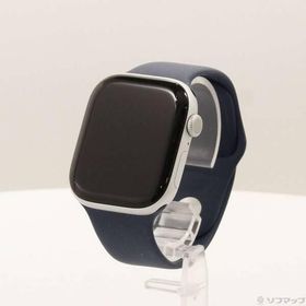 〔中古〕Apple(アップル) 〔展示品〕 Apple Watch Series 10 GPS 46mm シルバーアルミニウムケース デニムスポーツバンド〔198-ud〕