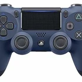 【中古】【良い】【純正品】ワイヤレスコントローラー (DUALSHOCK 4) ミッドナイト・ブルー (CUH-ZCT2J22)