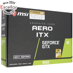 エムエスアイ(msi)のMSI製グラボ GeForce GTX 1650 D6 AERO ITX OCV1 PCIExp 4GB 元箱あり(PCパーツ)