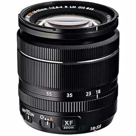【中古】富士フイルムFUJIFILM X 交換レンズ フジノン ズーム 標準 コンパクト 18-55mm 手ブレ補正 リニアモーター静音 絞りリング F XF18-55MMF2.8-4 R