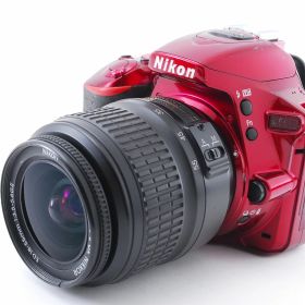 【中古】【訳あり品】Nikon D5500 レンズセット レッド [993]