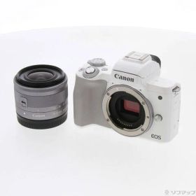 ソフマップ 〔中古品〕 EOS Kiss M ホワイト EFM1545 IS STM レンズキット【344】