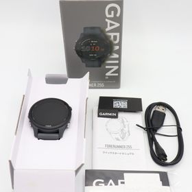 ガーミン(GARMIN)の【美品】GARMIN Forerunner 255 Slate Grey 010-02641-42 ランニングGPSウォッチ スマートウォッチ ガーミン フォアランナー 本体(腕時計(デジタル))