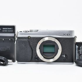 富士フイルム FUJIFILM X-E1 ボディ シルバー ミラーレス一眼 デジタルカメラ [美品] #2795151A