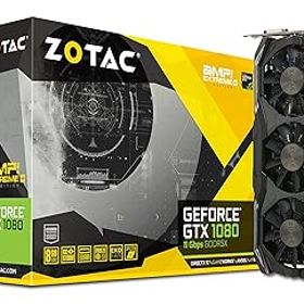【中古】ZOTAC ZT-P10800I-10P GeForce GTX 1080 AMP Extreme+ 11Gbps 8GB GDDR5X 256-bit PCIe 3.0 ゲーミンググラフィックカード VR対応