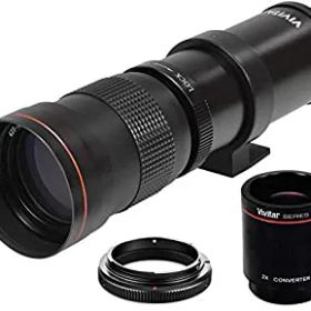 【中古】ハイパワー 420-1600mm f/8.3 HD マニュアル望遠レンズ Nikon D500 D600 D610 D700 D750 D800e D810 D810a D850 D3400 D5000 D5100 D520 0, D53