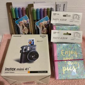 限定新品/FUJIFILM instaxmini 41本体 ブラック/おまけ付き
