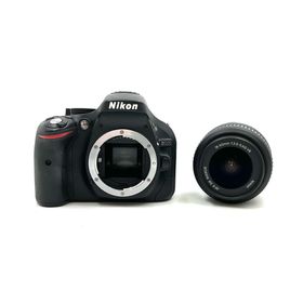 ニコン(Nikon)の【全額返金保証】【最速発送】Nikon デジタル一眼 D5200 18-55 VR レンズキット [ブラック] ブラック 美品 動作確認済(デジタル一眼)