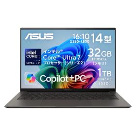 【30日保証/新品/即納】ASUS ノートパソコン Zenbook S 14 UX5406SA 14インチ インテル Core Ultra 7 258V メモリ 32GB SSD