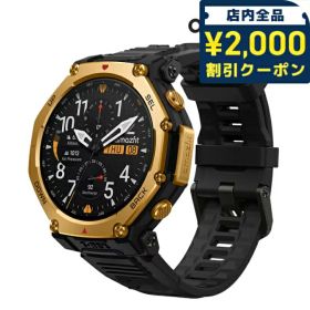 ＼2000円OFFクーポン+さらに9倍／ アマズフィット T-Rex 3 Pro 充電式クォーツ スマートウォッチ ブランド メンズ レディース チタン Bluetooth 健康 Amazfit SP170078-C238 デジタル ブラック 黒