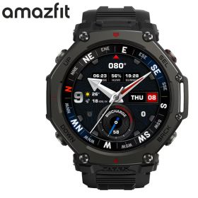 アマズフィット 腕時計 AMAZFIT スマートウォッチ ティーレックスプロ T-REX3 PRO メンズ ブラック シリコン ベルト SP170078-C239 シンプル カジュアル アウトドア ランニング スポーツ 防水 睡眠 健康管理 実用性 人気 おすすめ おしゃれ ブランド プレゼント ギフト