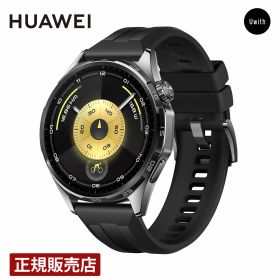 【正規販売代理店】HUAWEI ウォッチ GT6 46mm その他 メンズ、レディース ブラック ATM-B19-BK 時計 腕時計 ブランド