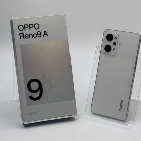 【箱付き中古B】OPPO Reno9 A CPH2523 ムーンホワイト SIMフリー 白ロム