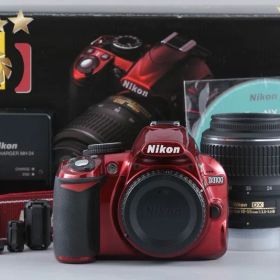 【中古】Nikon ニコン D3100 18-55 VR レンズキット レッド シャッター回数僅少 元箱付き