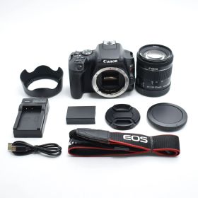 B#11247 Canon デジタル一眼レフカメラ EOS Kiss X10 標準ズームキット ブラック KISSX10BK-1855ISSTMLK