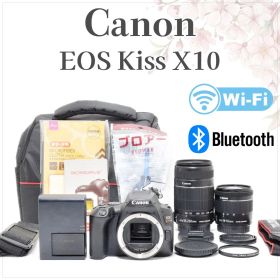 超美品✨キヤノン EOS KissX10✨ダブルレンズ Wi-Fi接続 4K対応