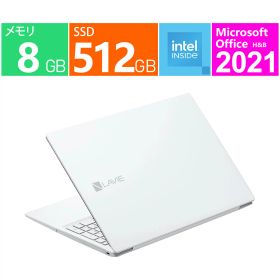 新品 NEC ノートパソコン 15.6 型(インチ) LAVIE Direct N15 インテル U300 NSLKC504N52T1W [パールホワイト] インテル プロセッサー U300(Raptor Lake) 5コア メモリ：8GB SSD：512GB Windows 11 Home Office2021 20日発送
