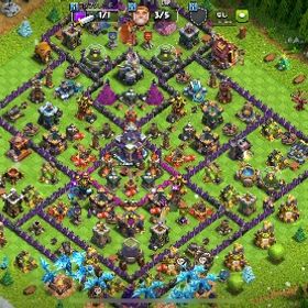 クラクラデータ売ります。TH15、レベル112、エメラルド5811個