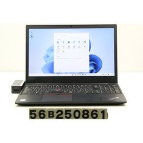 ノートパソコン Lenovo ThinkPad E580 Core i5 8250U 1.6GHz/8GB/256GB(SSD)/15.6W/FHD(1920x1080)/Win11