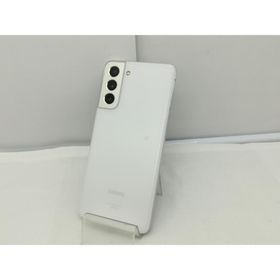 【中古】SAMSUNG au 【SIMロック解除済み】 Galaxy S21 5G ファントムホワイト 8GB 256GB SCG09【川崎】保証期間１ヶ月【ランクC】