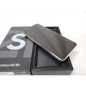(中古) SCG09 ファントムホワイト /Galaxy S21 5G 【SIMロック解除品】、au